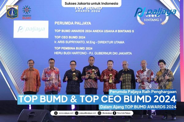 Perumda Paljaya raih penghargaan TOP BUMD & TOP CEO BUMD 2024 Dalam Ajang TOP BUMD AWARDS 2024