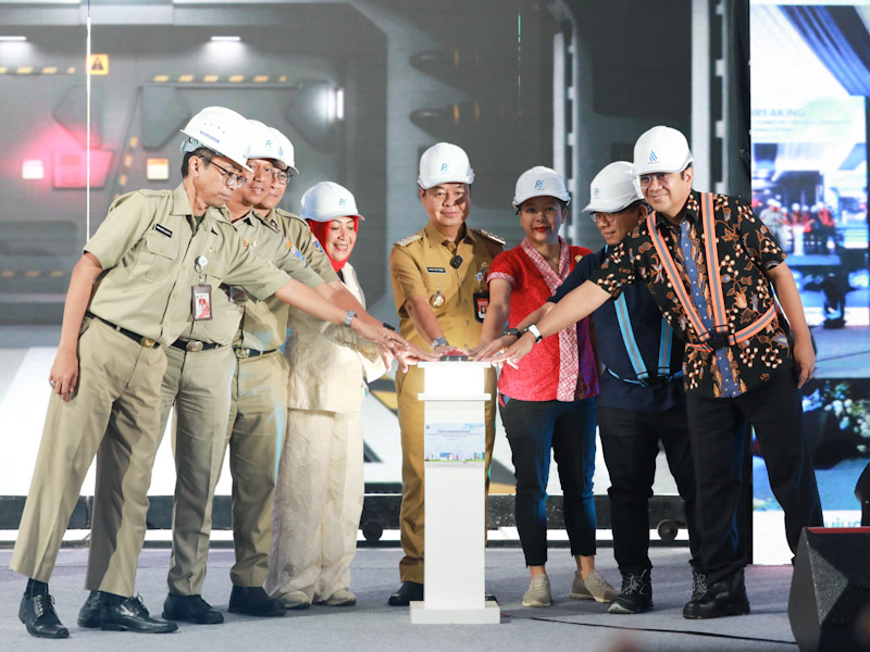 Pj Gubernur Teguh Resmikan Pembangunan Sistem Pengelolaan Air Limbah di Jaksel